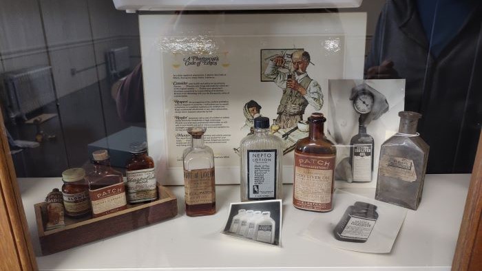 Products from the E.L Patch pharmaceutical company once located in Stoneham