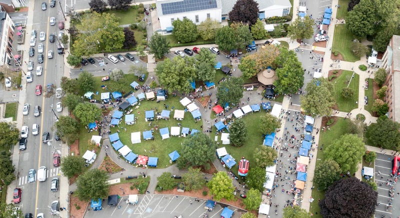 Aerial view of Stoneham, Mass Town day 2021 by Joe Turner - October speaker