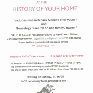House History Raffle