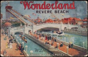 Water chutes at Revere Beach's Wonderland park